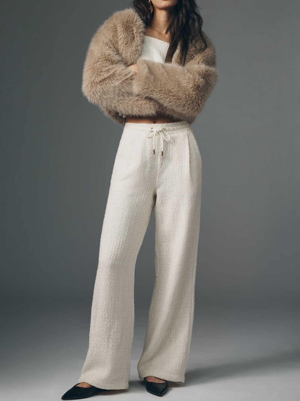 NWT Bishop + Young Tweed Pull On Pants